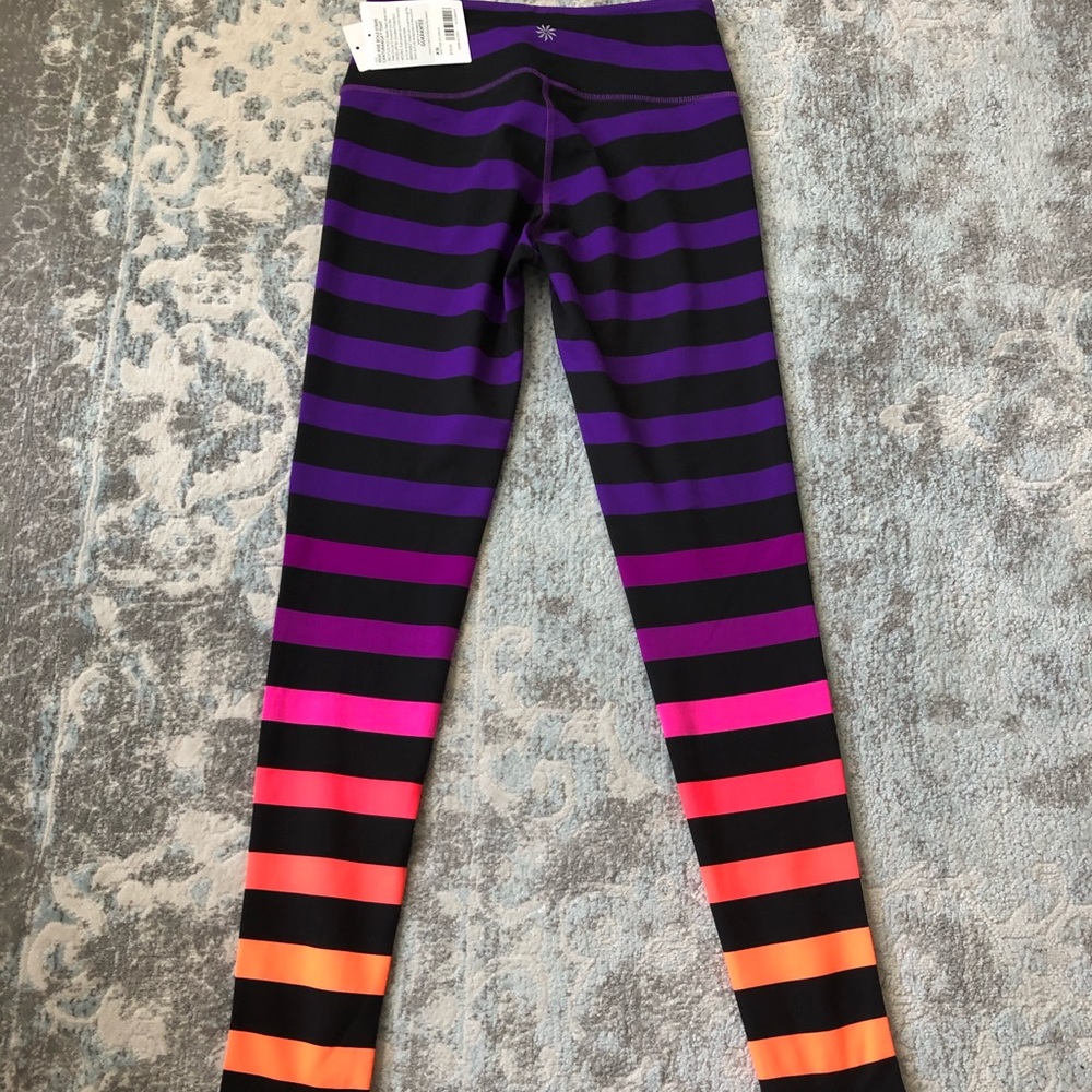 Athleta HR Bold Stripe Chaturanga Tight NWT XS - Picture 5 of 6